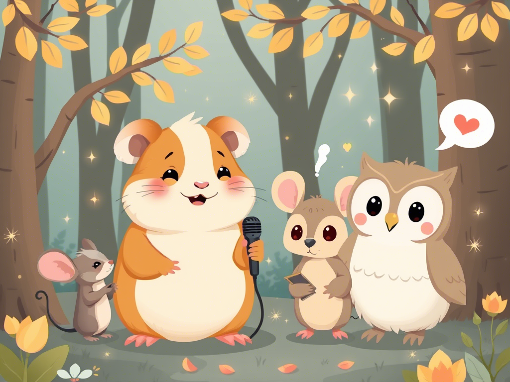 Морская свинка Лолли очень любит музыку