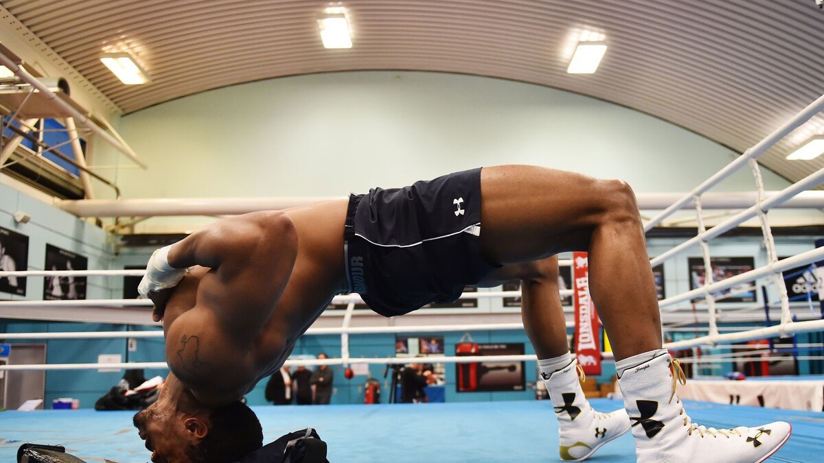 Тренировка Энтони Джошуа