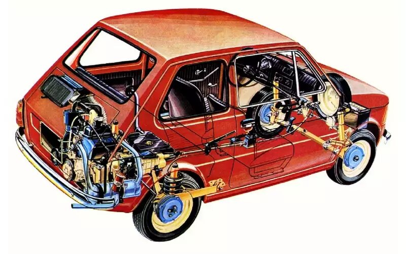    Заднемоторный FIAT 126P выпускали с 1972 года.