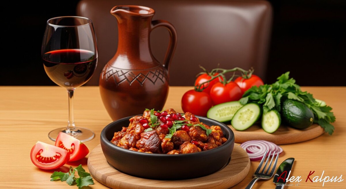 Рецепт Чашушули по-кахетински: Грузинская поэма из мяса, томатов и вина