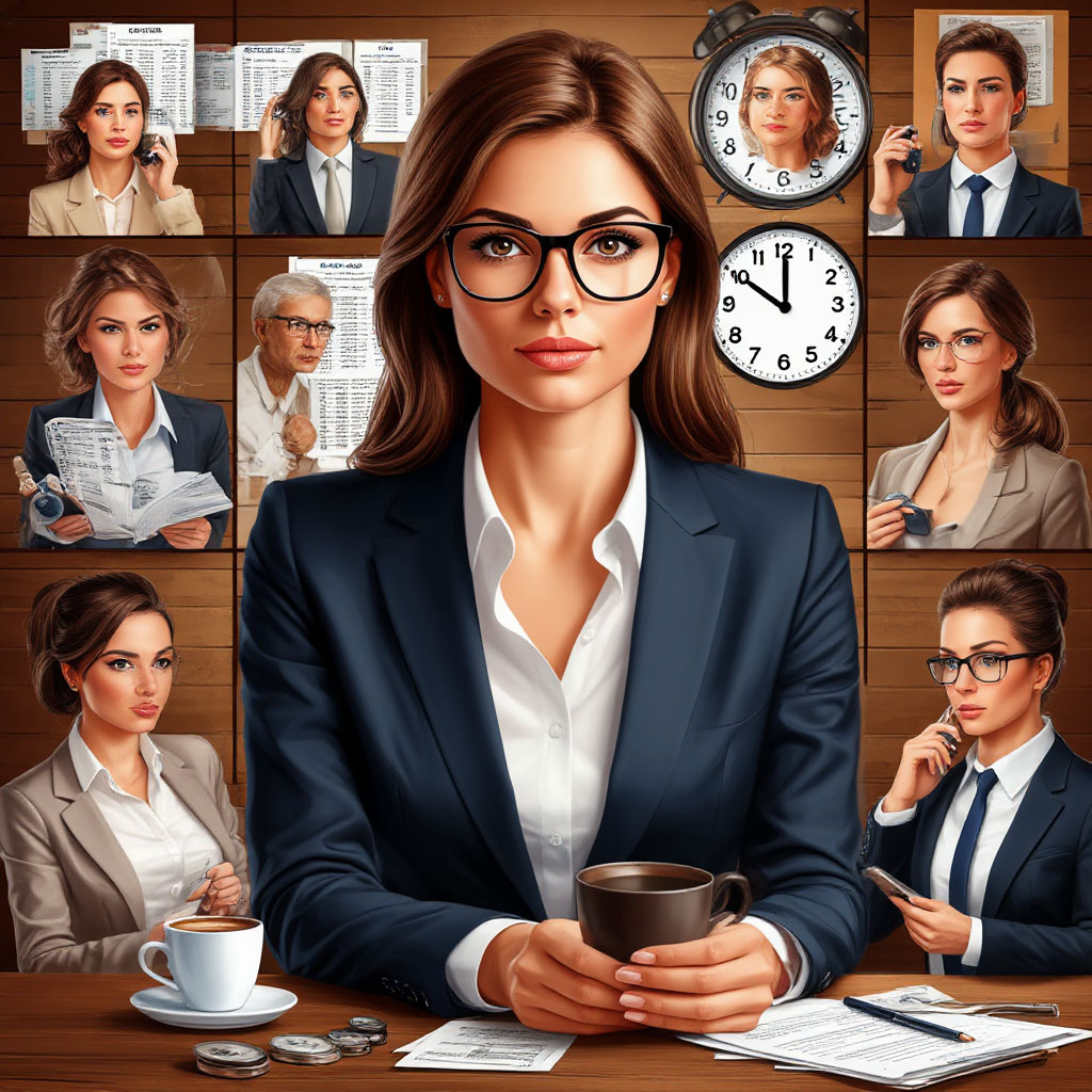 Много кофе и дел )