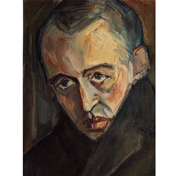 Дмитрий Краснопевцев. Портрет Решетникова. 1945. Холст, масло. 34 х 26. Частное собрание