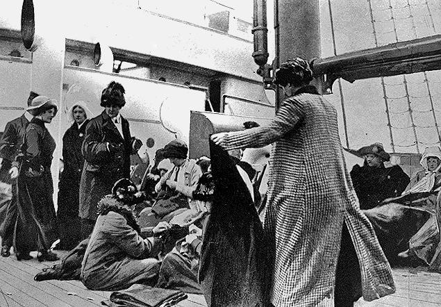 Спасенные на борту «Карпатии»