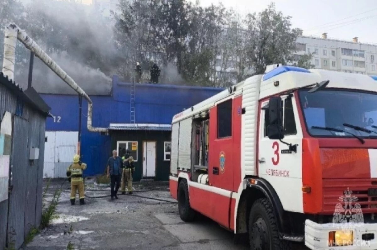    Автосервис в Челябинске чуть не сгорел из-за тополиного пуха