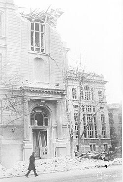 Высшая техническая школа после бомбардировки