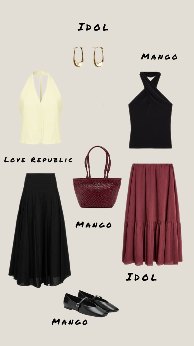 коллаж составлен автором, еще больше вариантов образов в Телеграм Модные решения