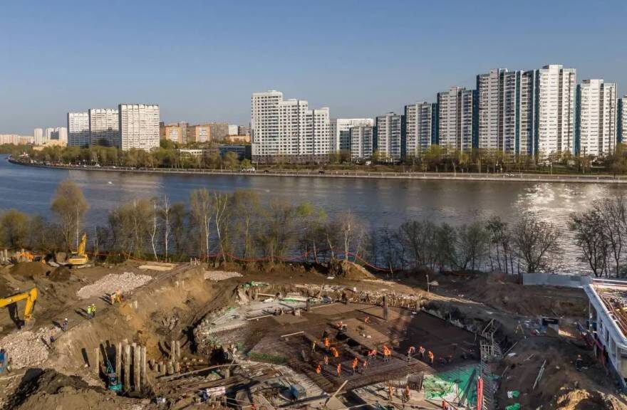     На фото ход строительства ЖК «Dream Riva» от Regions Development