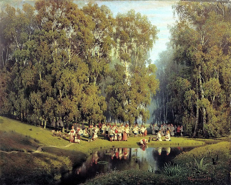 П.А. Суходольский. "Троицын день" 1884 г. 