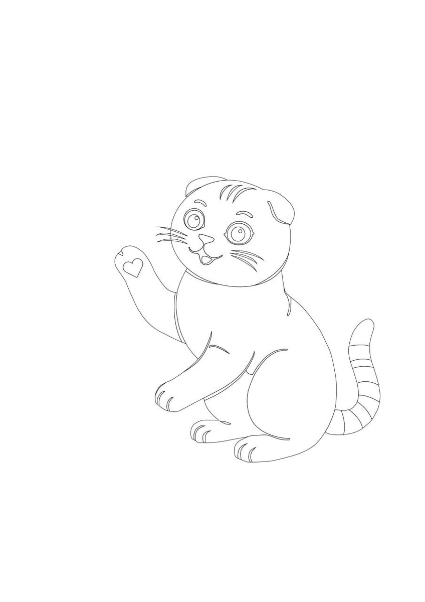 Пуся хоть и кажеться однотонным, при определённом свете всё же есть у него полосочки