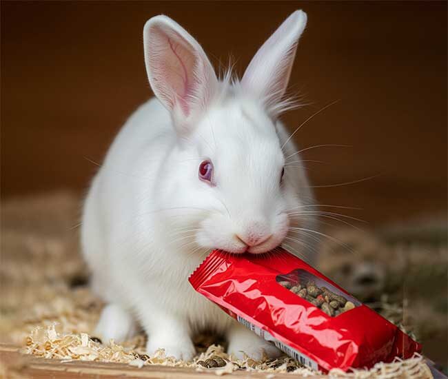 Всё и так понятно. Нацелился что-то нехорошее съесть.