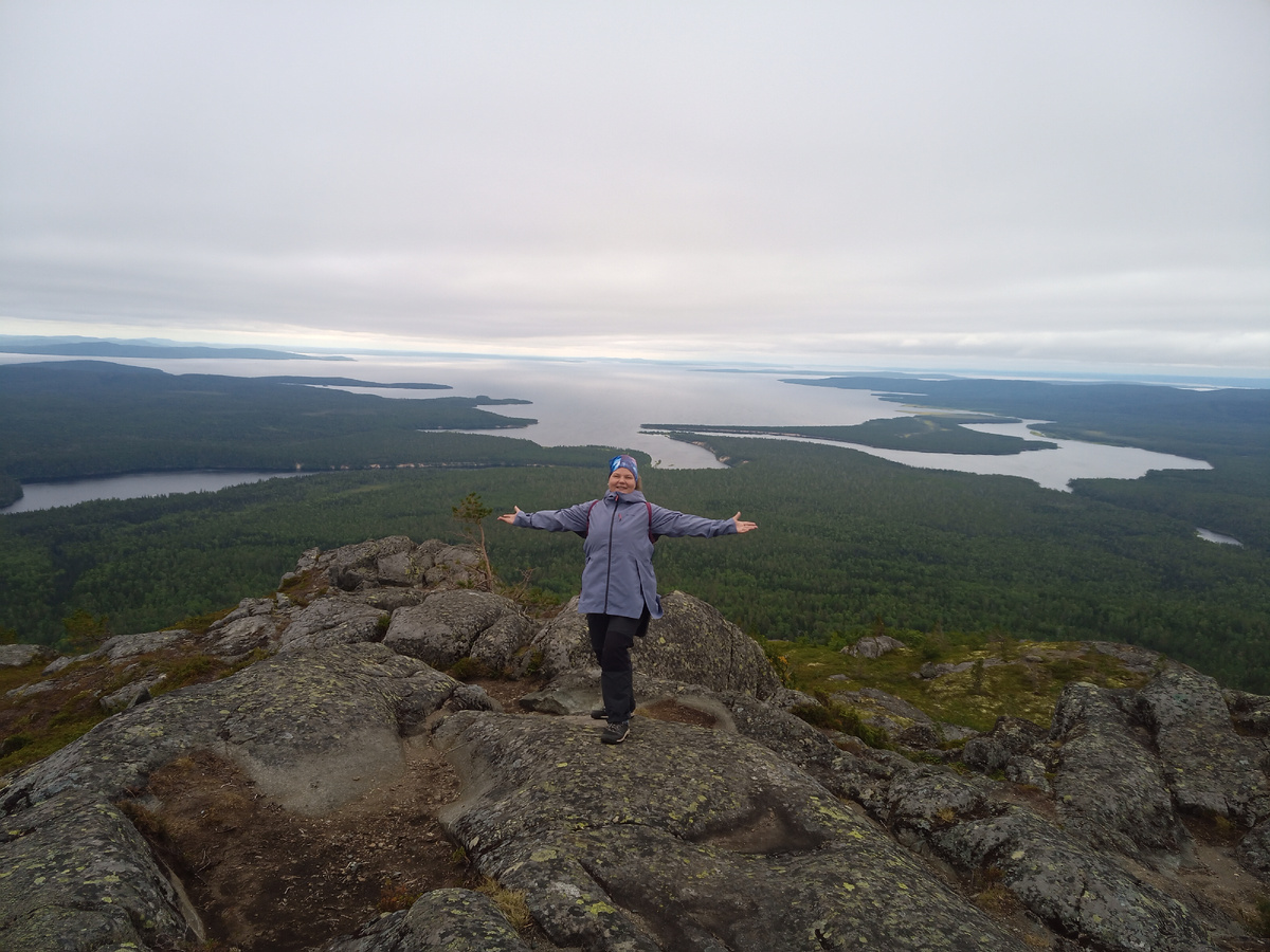 Август 2021 года. Гора Кивакка. Национальеый парк Паанаярви.