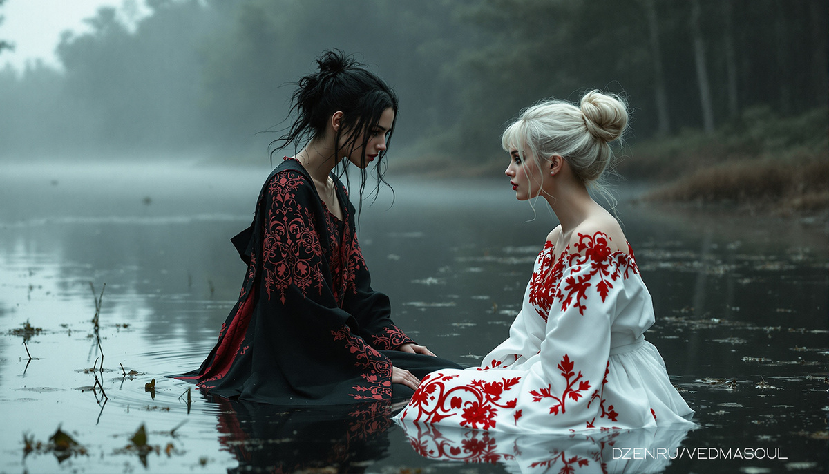 Авторское изображение @vedmasoul. Cгенерировано ИИ. Крадник, порча, ритуал, чистка