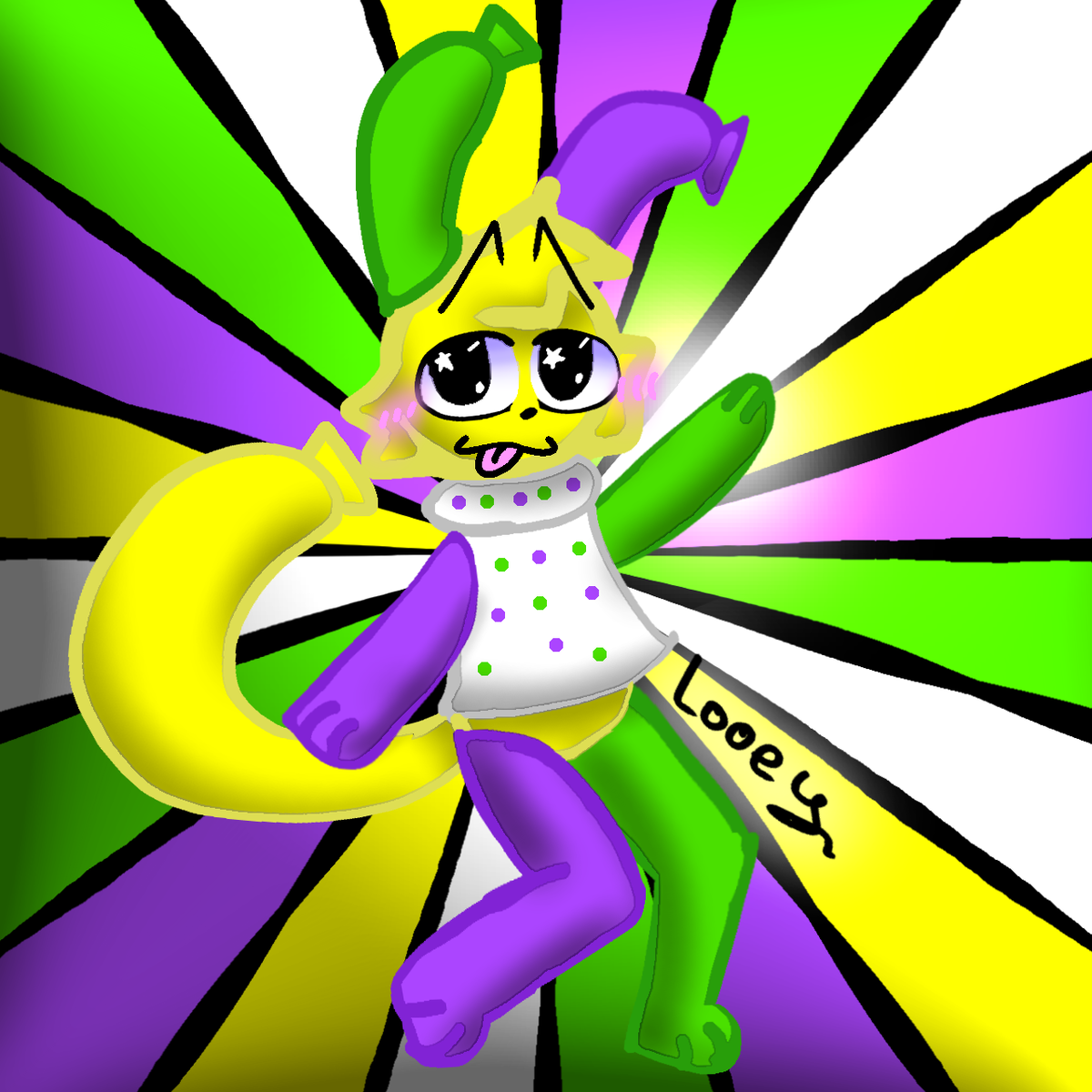 Я решила сделать его/её(я хз,девочка или мальчик) вот так:3