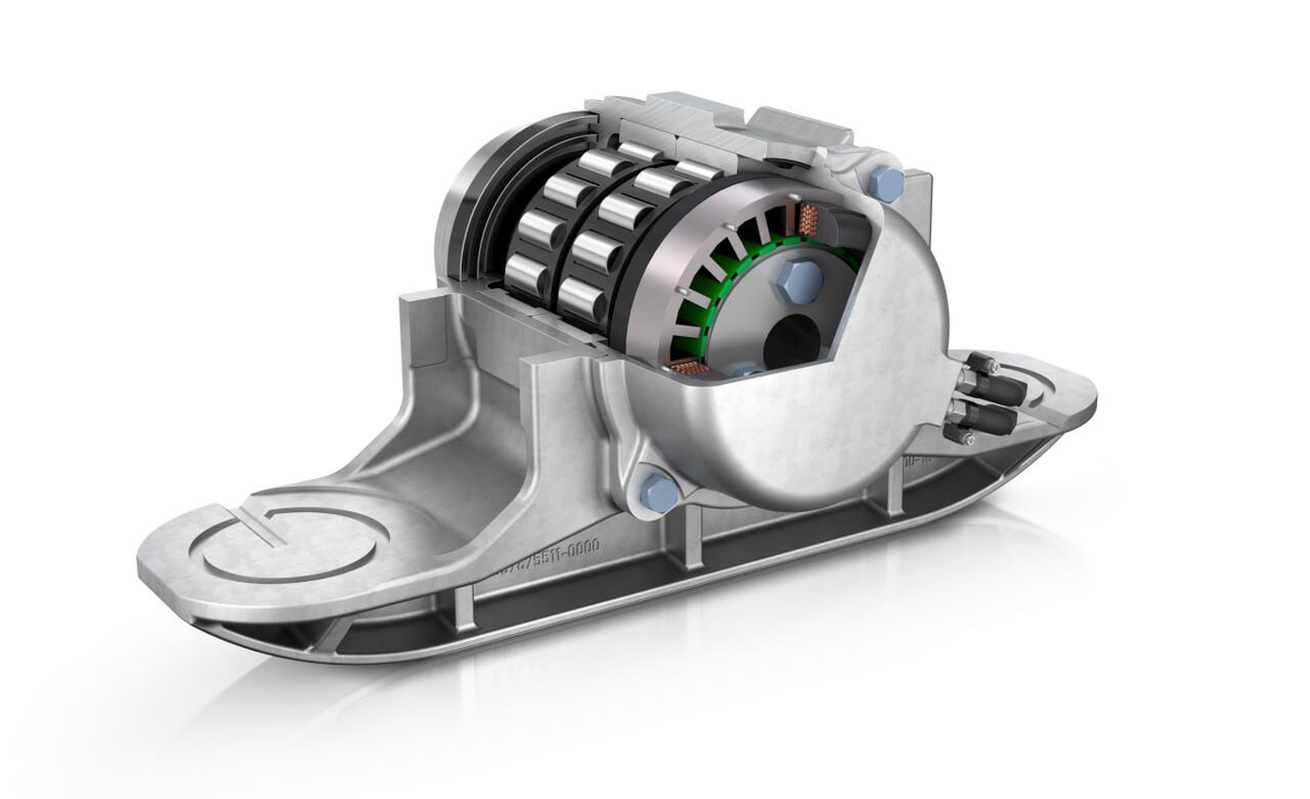 Буксовый узел с установленным осевым генератором для грузовых вагонов. Источник: Schaeffler