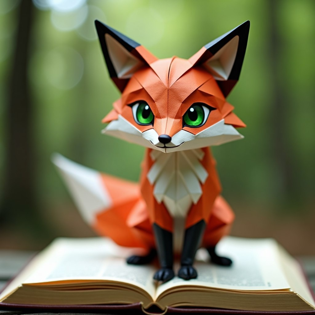 Лиса оригами. Моя визитная карточка.