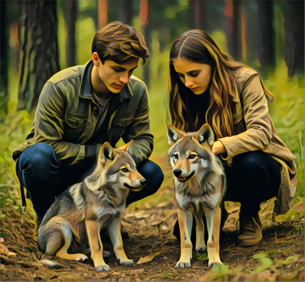 Сергей и Любаша увлечены общим делом