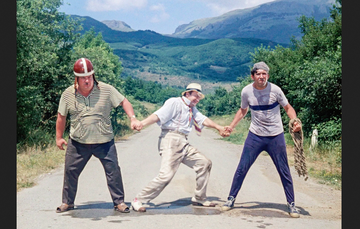 Кадр из фильма "Кавказская пленница, или Новые приключения Шурика"