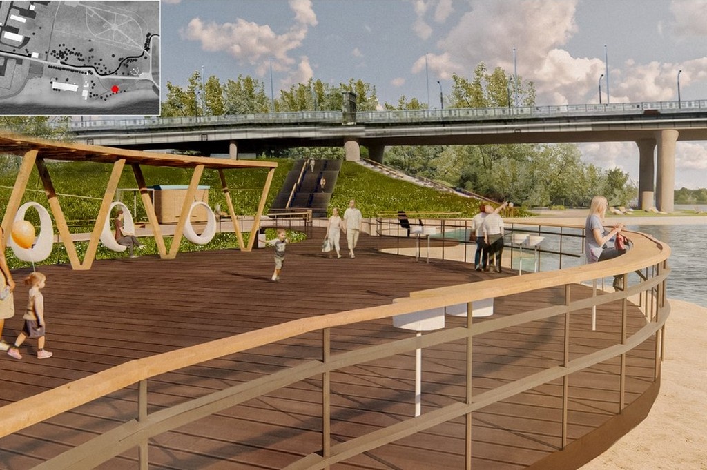    За обустройство территории от Октябрьского моста до улицы Ломоносова проголосовали 37 675 человек.