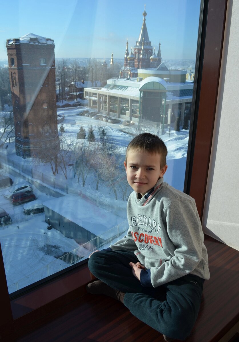 Вид на музей из окна гостиницы 