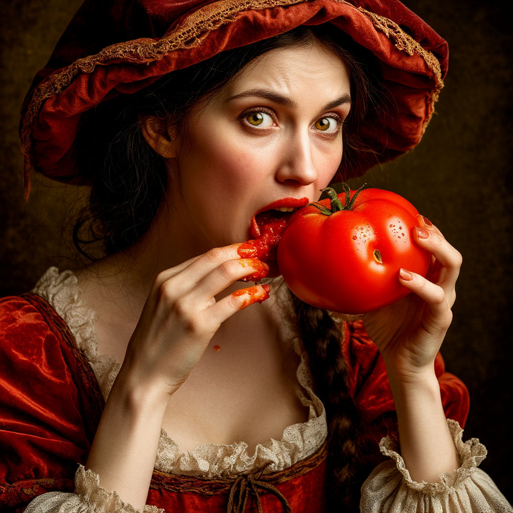 В итальянских легендах ведьмы использовали золотые яблоки (pomo d'oro) в зельях, чтобы пробуждать любовь. Засим, томат обрёл славу афродизиака задолго до того, как попал в соус!