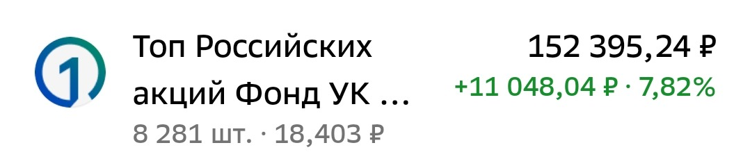 Фото брокерского счёта.