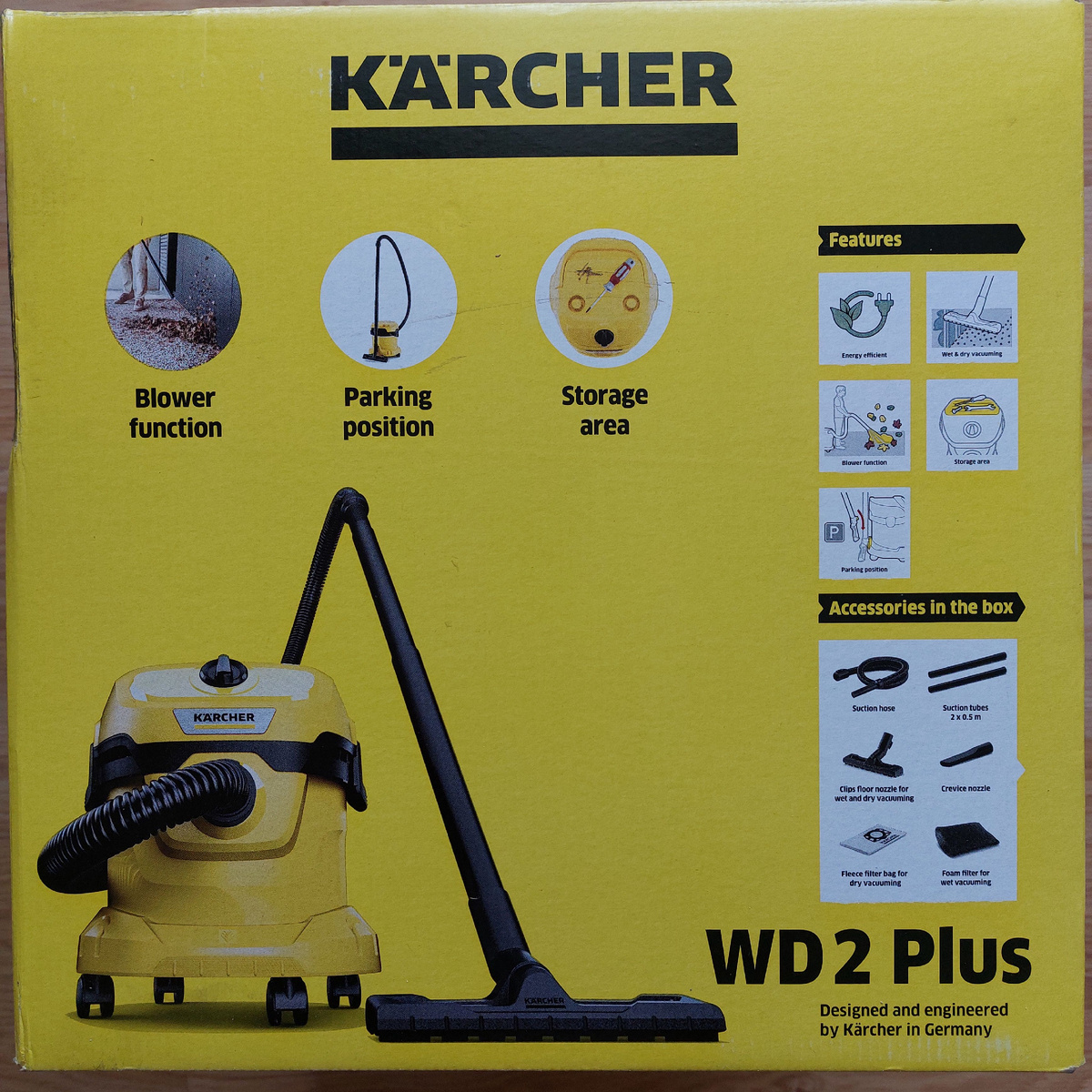 Хозяйственный пылесос KARCHER WD2 PLUS