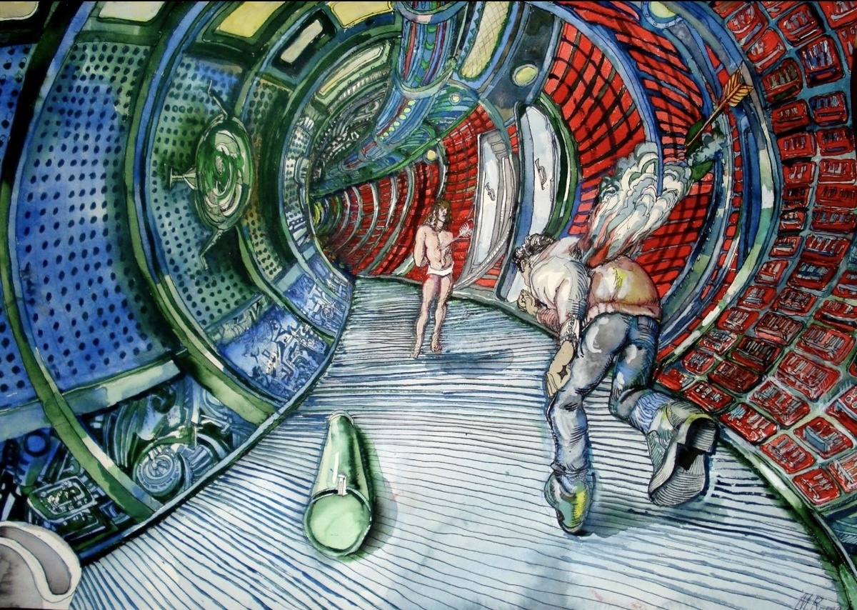 Эскиз к фильму «Солярис». Художние Михаил Ромадин