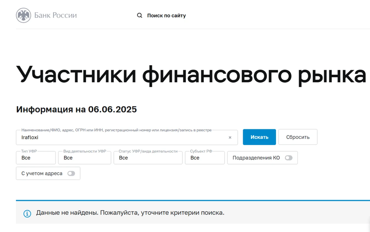 Irafloxi (ira-floxi.co, irafloxi.com) отзывы и проблемы