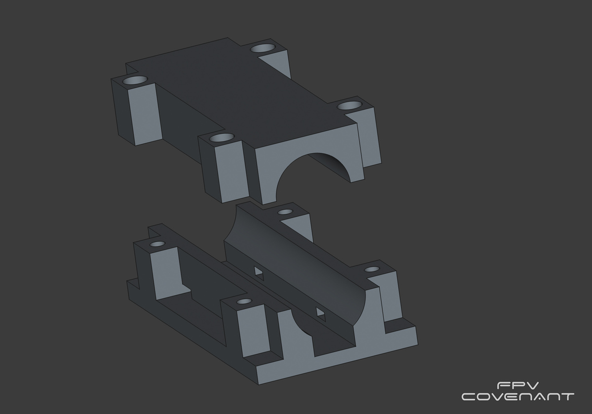 Модель крепления для распечатки на 3D принтере