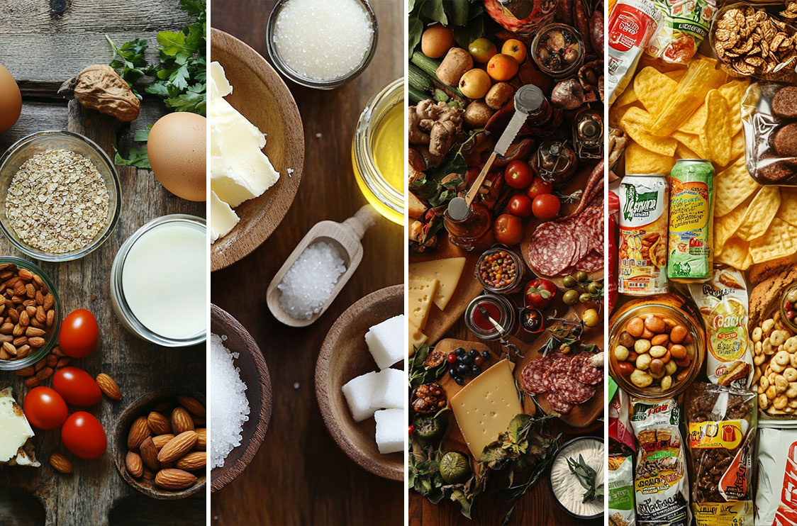 Пример продуктов из разных категорий 