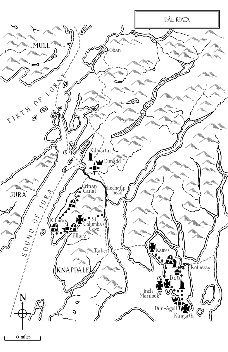 Аргайл - сердце ДалРиады и некоторые торговые пути.