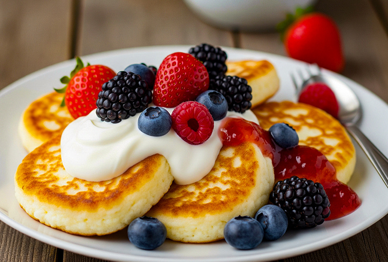 Мягкие и пышные сырники без муки! Идеальный завтрак за 15 минут!