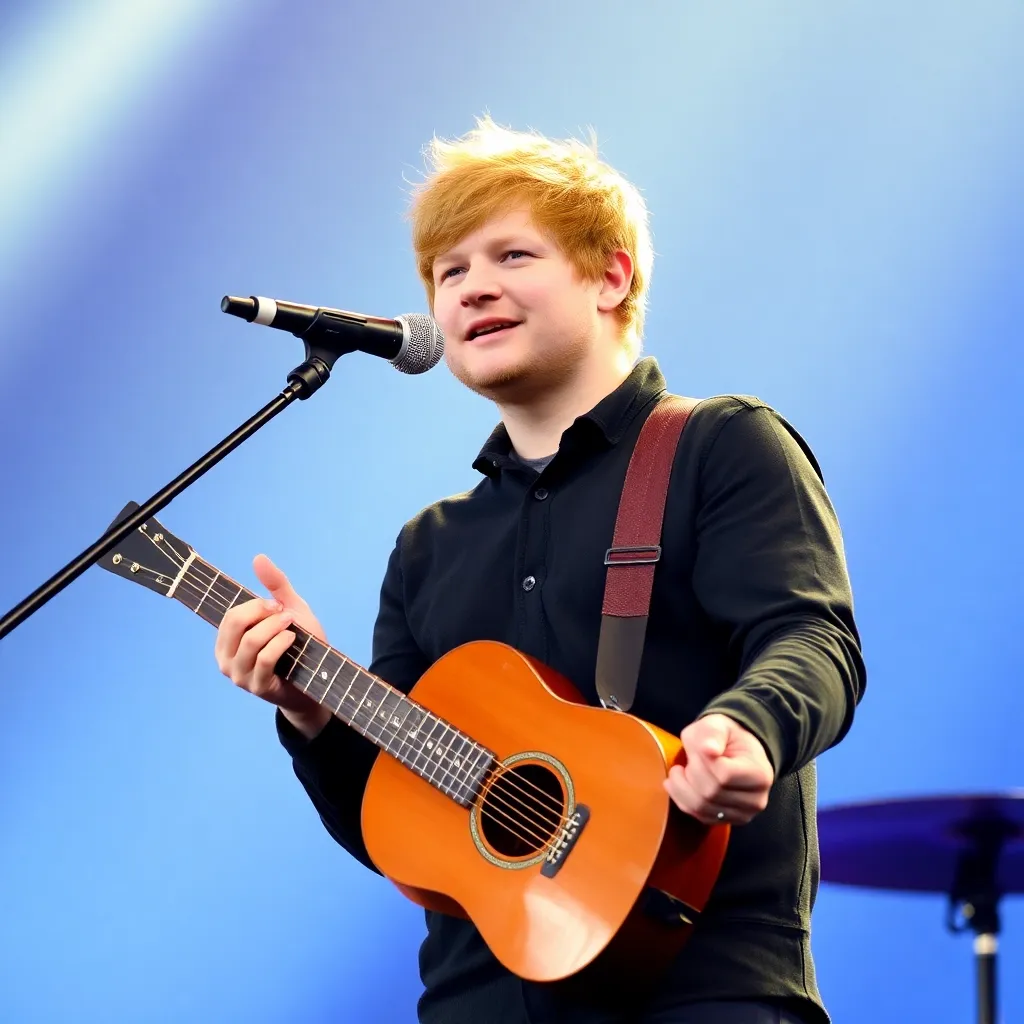 Изображение созданное ИИ британского музыканта Эда Ширана