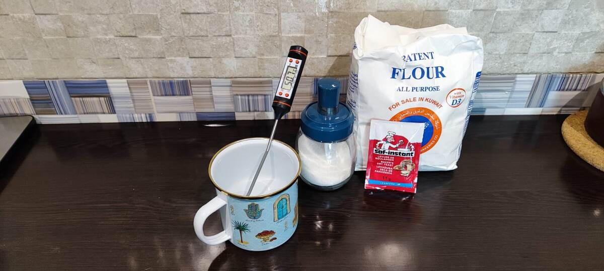 Основные ингредиенты для теста