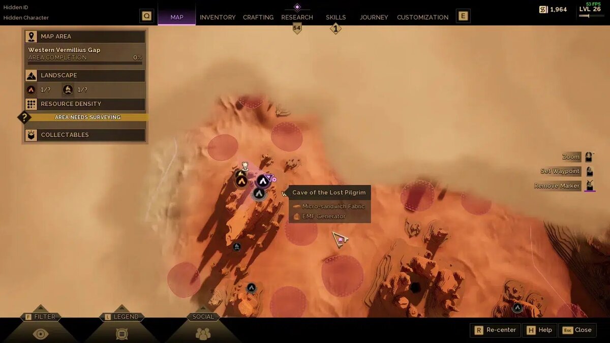    Местоположение третьего испытания AQL в Dune: Awakening