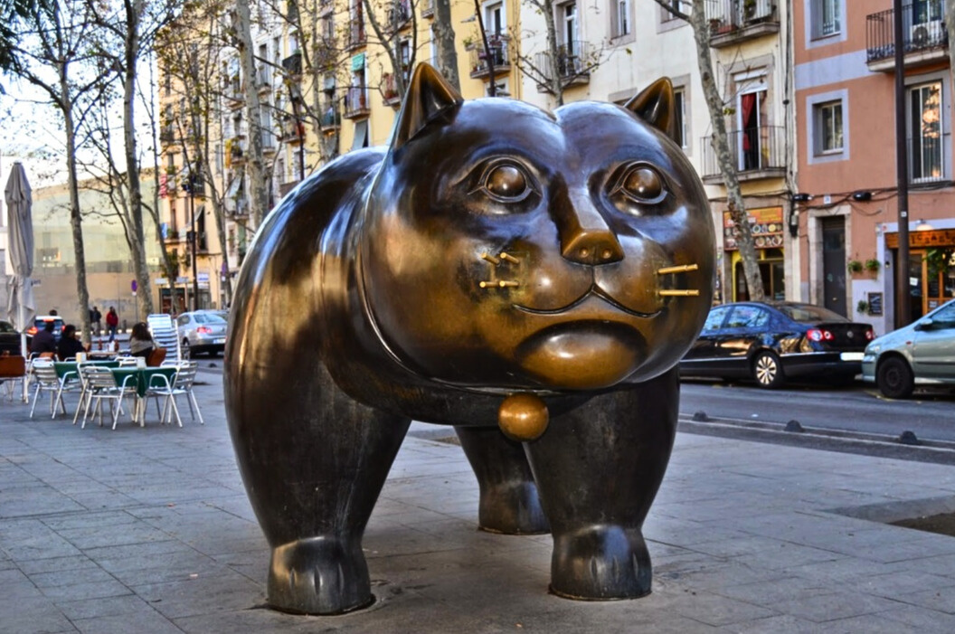 Барселона. Осень. Кот Ботеро