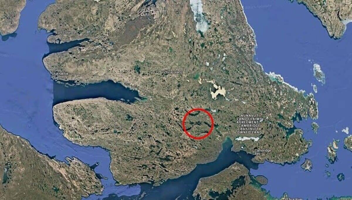    Рекурсивные острова в Канаде/ © Google Maps