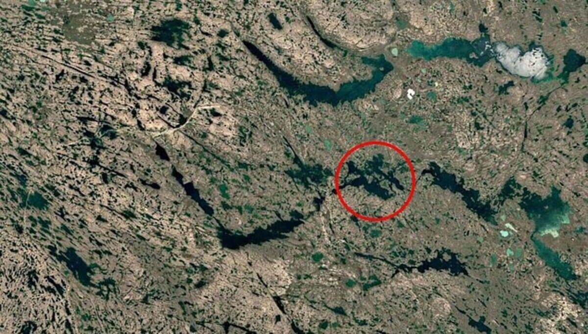    Рекурсивные острова в Канаде/ © Google Maps