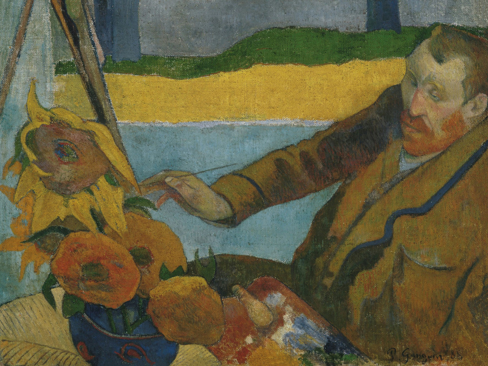 Картина «Ван Гог рисует подсолнухи», Поль Гоген. Артикул: 143016