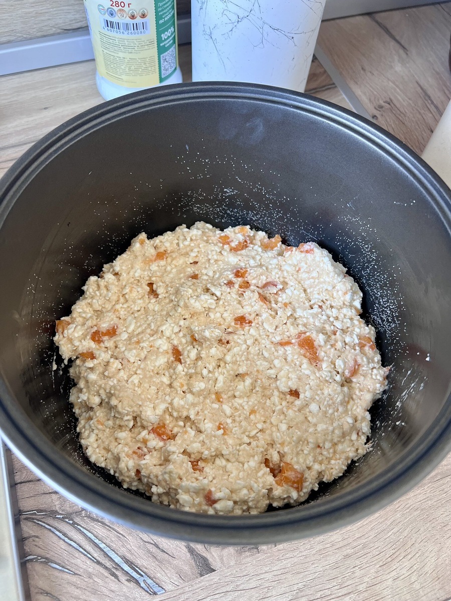 Тесто должно быть густой консистенции