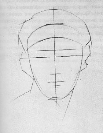 разметка головы к листу