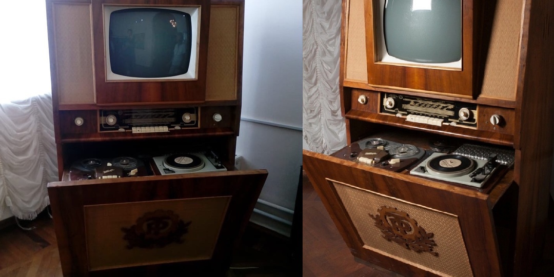 Вот такие радиокомбайны собирали учащиеся ПТУ в СССР