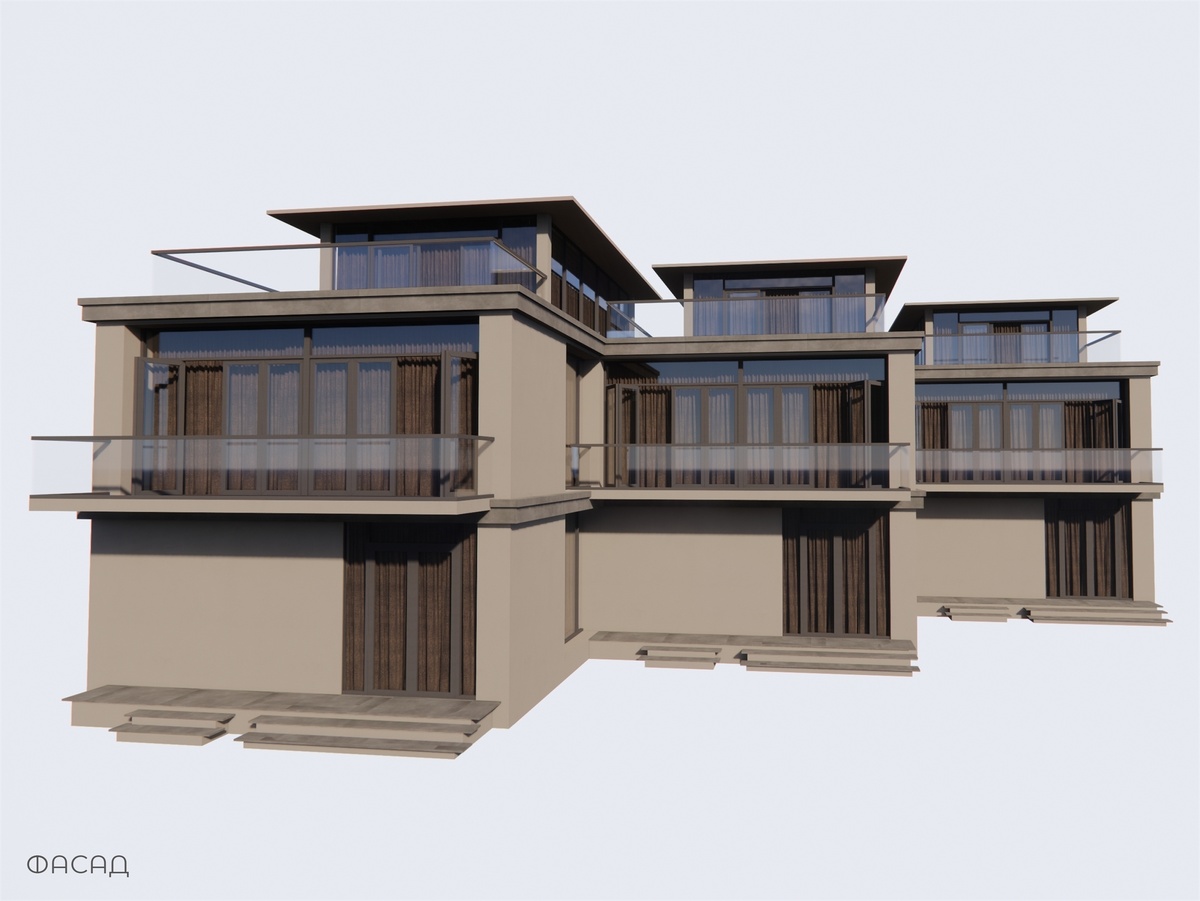 Внешний вид проекта таунхауса