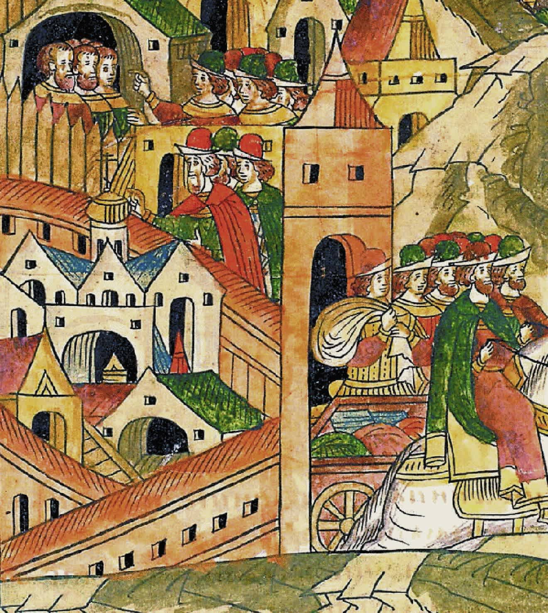 Торговля в Древней Руси, изображённая в художественном стиле