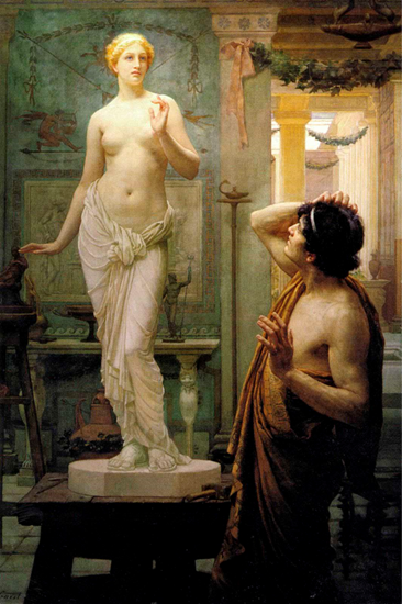 Название основано на мифе о скульпторе Пигмалионе, который так сильно верил в красоту своей статуи, что она, в конечном итоге, ожила.