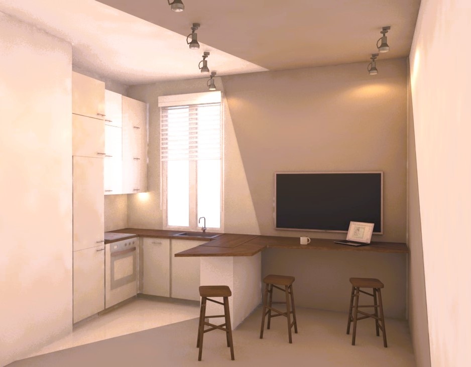 кухонный стол может быть и рабочим