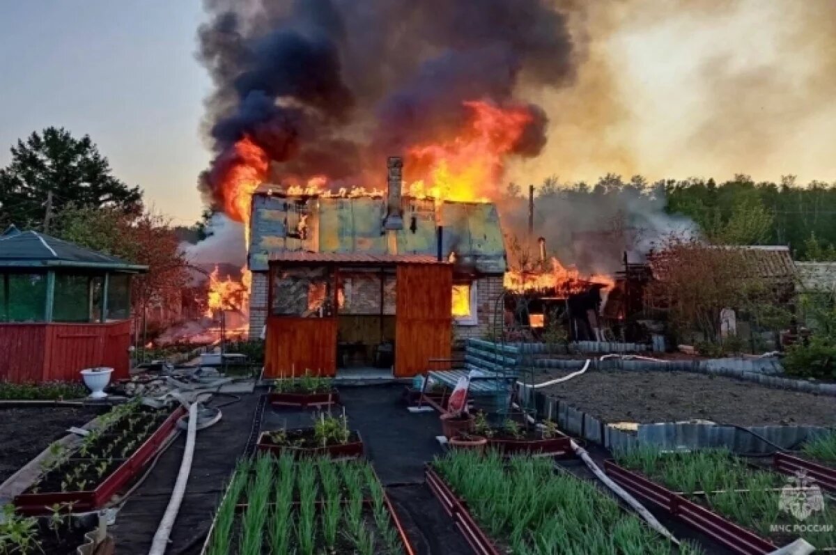    Жительница Снежинска получила ожоги лба и руки при пожаре в СНТ
