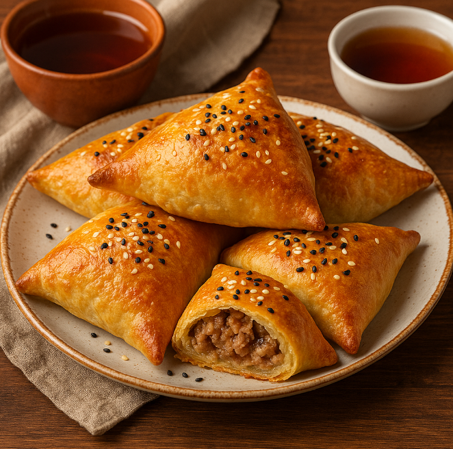 Самса с фаршем в духовке рецепты от Дарики