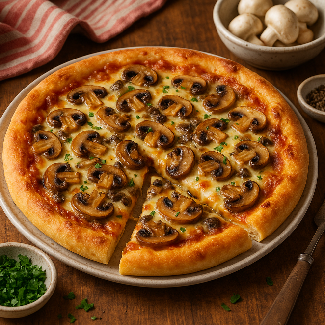 Пицца с грибами и сыром в духовке рецепты от Дарики
