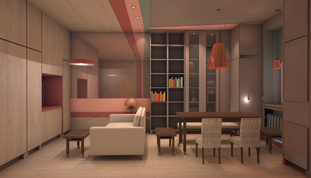 ломаем геометрию с помощью полос и зеркала